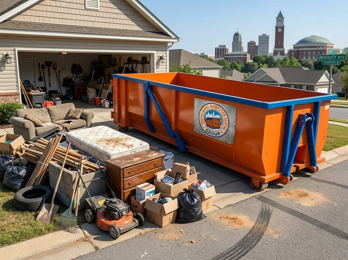Dumpster rental service areas near Tuscaloosa AL Dumpster rental service areas around Tuscaloosa and Tuscaloosa County